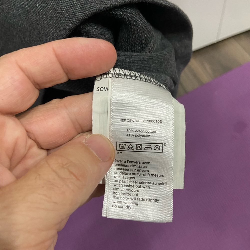 Celio Gray Melange Printed Sweatshirt Sz medium - Picture 4 of 5